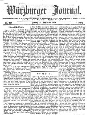 Würzburger Journal Freitag 14. September 1860