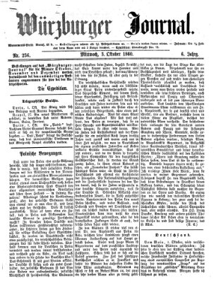 Würzburger Journal Mittwoch 3. Oktober 1860