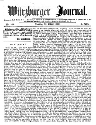 Würzburger Journal Dienstag 30. Oktober 1860