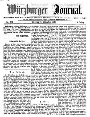 Würzburger Journal Dienstag 6. November 1860