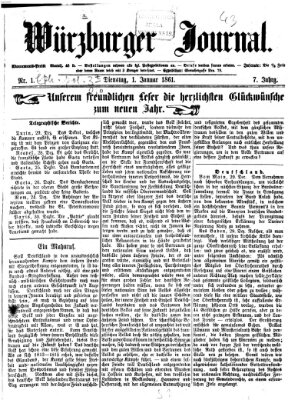 Würzburger Journal Dienstag 1. Januar 1861