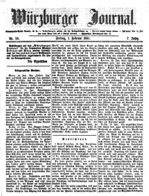 Würzburger Journal Freitag 1. Februar 1861