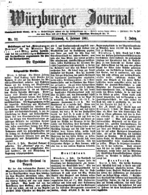 Würzburger Journal Mittwoch 6. Februar 1861