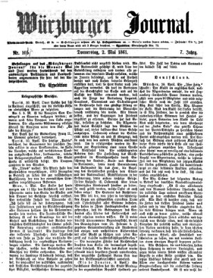 Würzburger Journal Donnerstag 2. Mai 1861