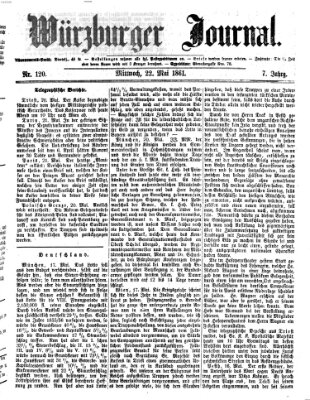 Würzburger Journal Mittwoch 22. Mai 1861