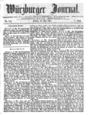 Würzburger Journal Freitag 24. Mai 1861