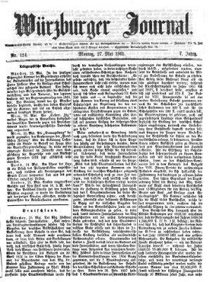 Würzburger Journal Montag 27. Mai 1861