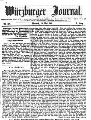 Würzburger Journal Mittwoch 29. Mai 1861