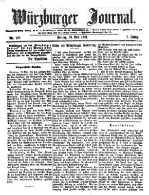 Würzburger Journal Freitag 31. Mai 1861