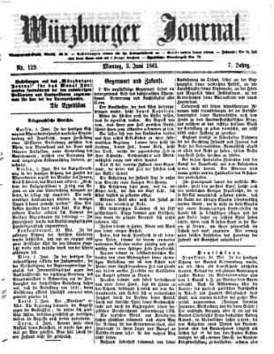 Würzburger Journal Montag 3. Juni 1861