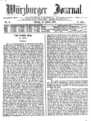 Würzburger Journal Freitag 17. Januar 1862