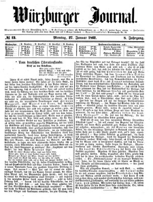 Würzburger Journal Montag 27. Januar 1862