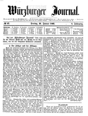 Würzburger Journal Freitag 31. Januar 1862