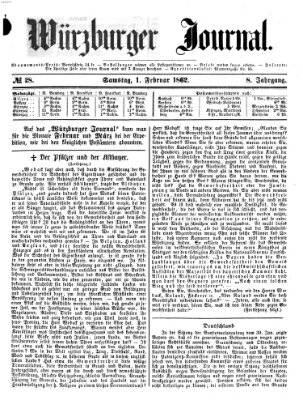 Würzburger Journal Samstag 1. Februar 1862