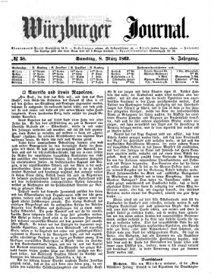 Würzburger Journal Samstag 8. März 1862