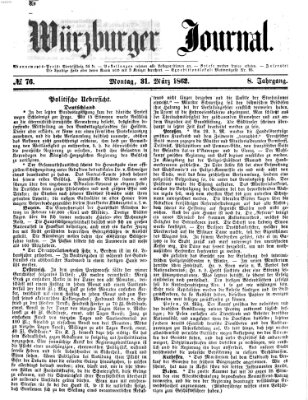 Würzburger Journal Montag 31. März 1862