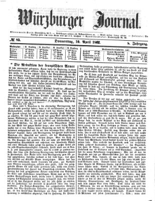 Würzburger Journal Donnerstag 10. April 1862