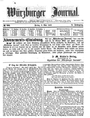 Würzburger Journal Freitag 2. Mai 1862