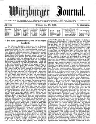 Würzburger Journal Mittwoch 14. Mai 1862