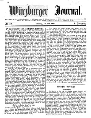 Würzburger Journal Montag 19. Mai 1862