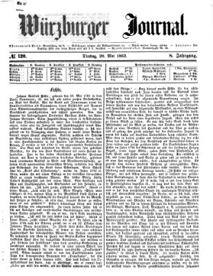 Würzburger Journal Dienstag 20. Mai 1862