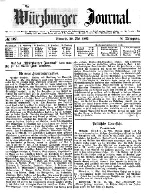 Würzburger Journal Mittwoch 28. Mai 1862