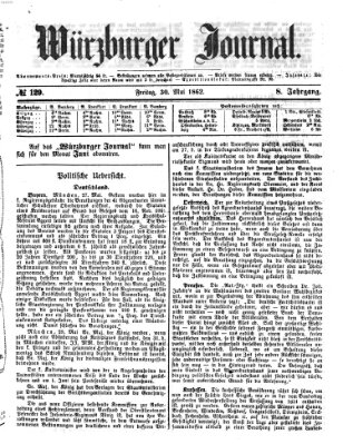 Würzburger Journal Freitag 30. Mai 1862