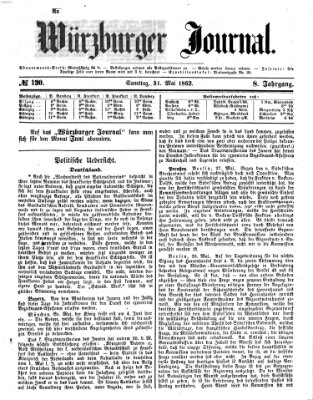 Würzburger Journal Samstag 31. Mai 1862