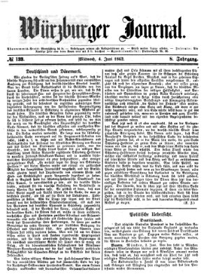 Würzburger Journal Mittwoch 4. Juni 1862