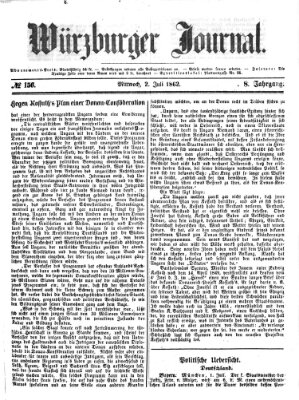 Würzburger Journal Mittwoch 2. Juli 1862