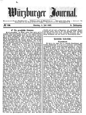 Würzburger Journal Samstag 5. Juli 1862