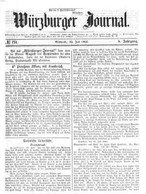 Würzburger Journal Mittwoch 23. Juli 1862