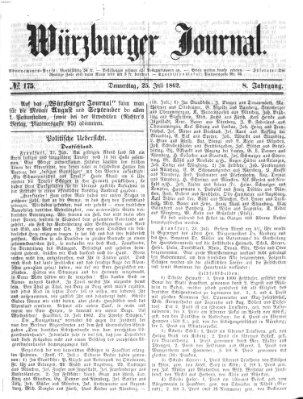 Würzburger Journal Dienstag 15. Juli 1862