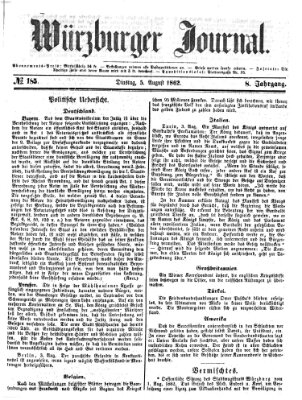 Würzburger Journal Dienstag 5. August 1862