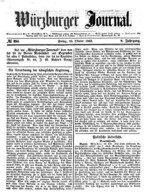 Würzburger Journal Freitag 24. Oktober 1862