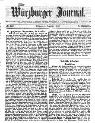 Würzburger Journal Mittwoch 5. November 1862