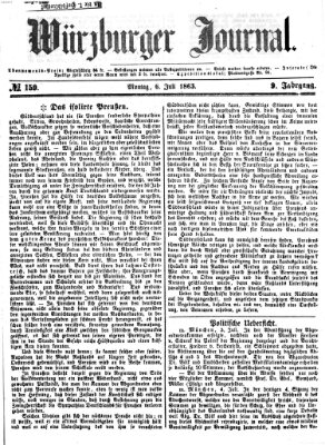 Würzburger Journal Montag 6. Juli 1863