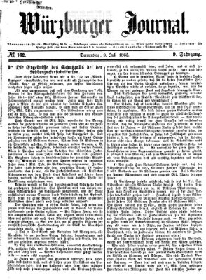 Würzburger Journal Donnerstag 9. Juli 1863