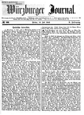 Würzburger Journal Freitag 10. Juli 1863