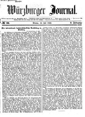 Würzburger Journal Montag 13. Juli 1863