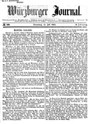 Würzburger Journal Donnerstag 16. Juli 1863