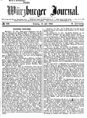 Würzburger Journal Samstag 18. Juli 1863