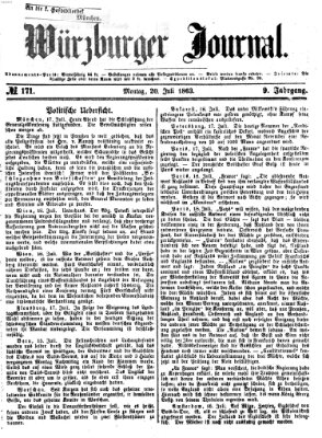 Würzburger Journal Montag 20. Juli 1863