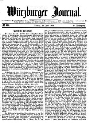 Würzburger Journal Dienstag 21. Juli 1863