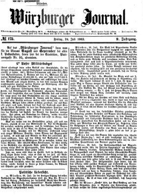 Würzburger Journal Freitag 24. Juli 1863