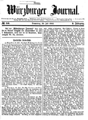 Würzburger Journal Donnerstag 30. Juli 1863