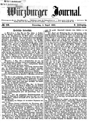 Würzburger Journal Donnerstag 6. August 1863