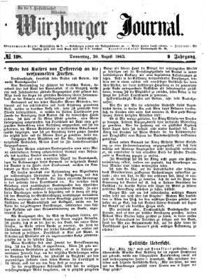 Würzburger Journal Donnerstag 20. August 1863