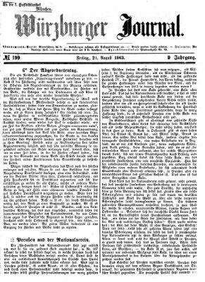 Würzburger Journal Freitag 21. August 1863