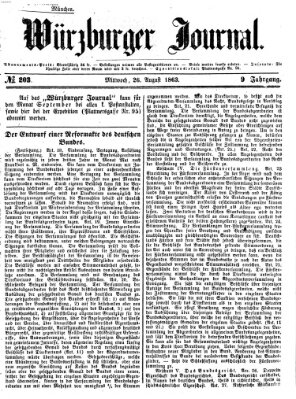 Würzburger Journal Mittwoch 26. August 1863